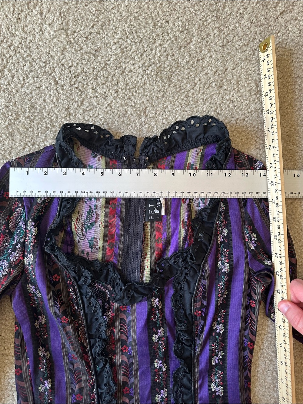 RARE vintage fetish lip service ball gown renaissance cosplay goth Antoinette - Picture 10 of 13